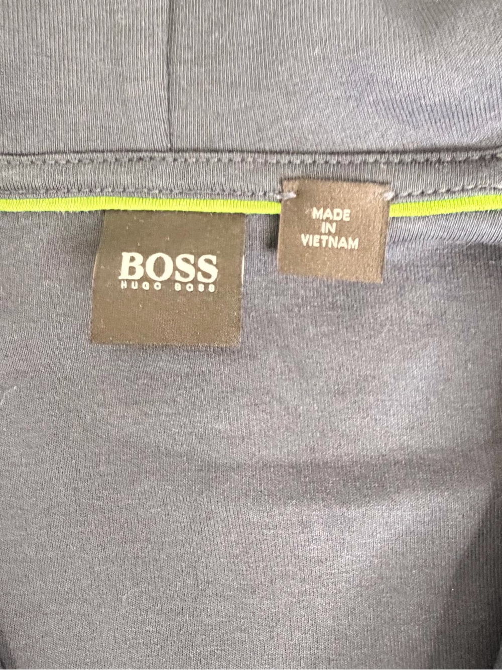 Hugo Boss Dark Navy Full-Zip Hooded Sweatshirt - Picture 5 of 6